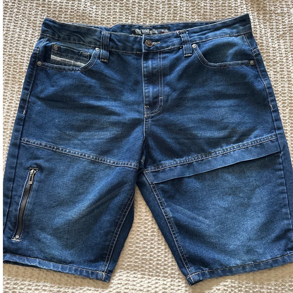 Vintage Ecko Unltd. Relaxed Fit‎ Denim Jean Shorts - Size 36